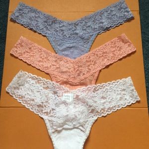 Hanky Panky brand new!!!3 QTY Low-Rise Lace Thong